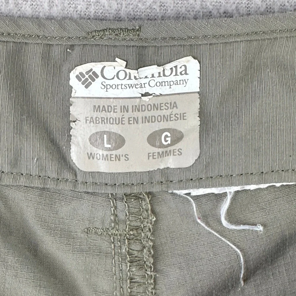 Columbia‎ Convertible Cargo Pants Men L Khaki Outdoor Hiking Zip Off Ripstop